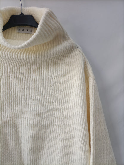 ERASE. Jersey beige plumas T.u(m)