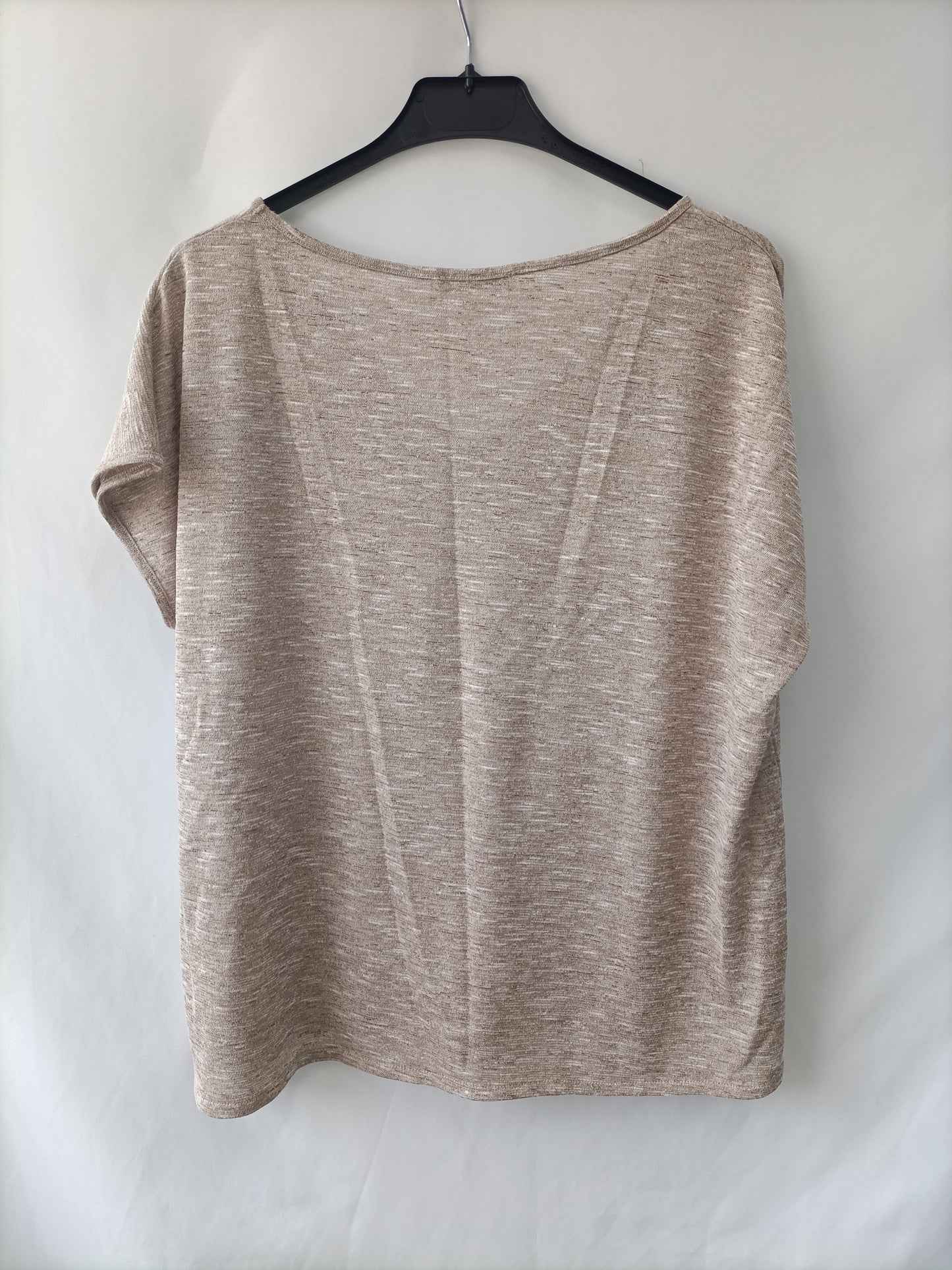 MANGO. Heathered beige T-shirt Tm
