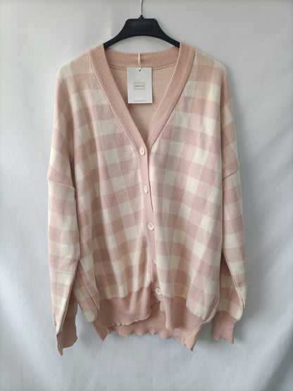 MINICOTTON. Checked cardigan (m/l)