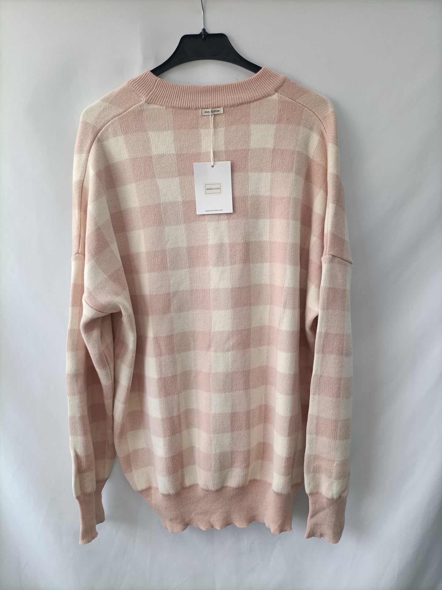 MINICOTTON. Checked cardigan (m/l)