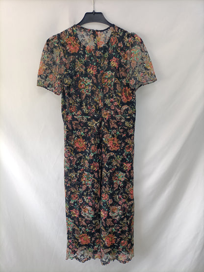 ZARA. Floral lace dress S.xs