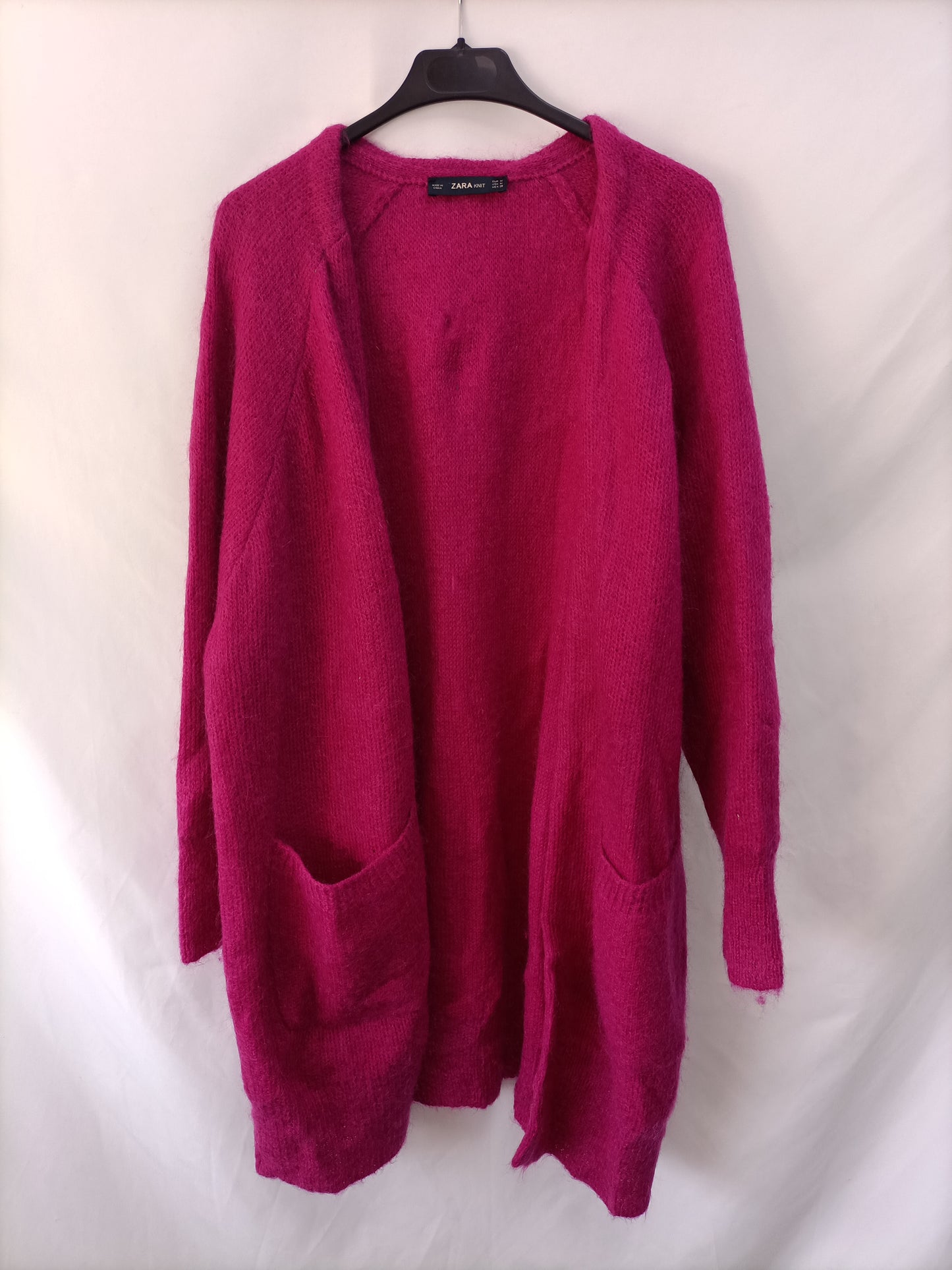 Fuchsia pink cardigan Tm Rosas M - Main Image