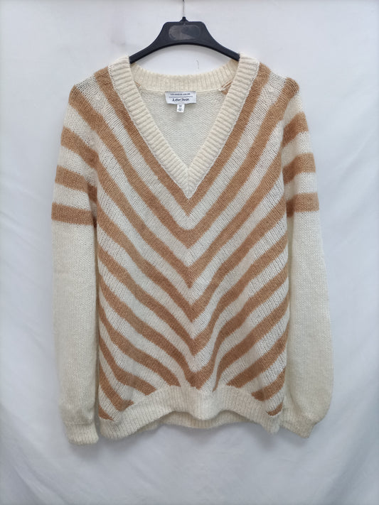 &OTHER STORIES. Jersey beige rayas  T.s