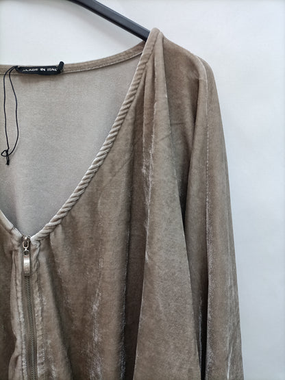 OTRAS. Chaqueta beige terciopelo T.u(m)