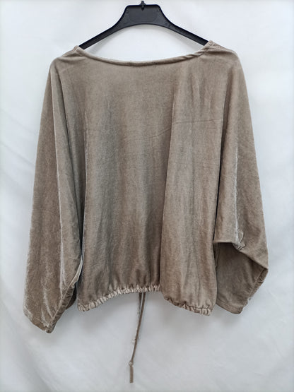 OTRAS. Chaqueta beige terciopelo T.u(m)