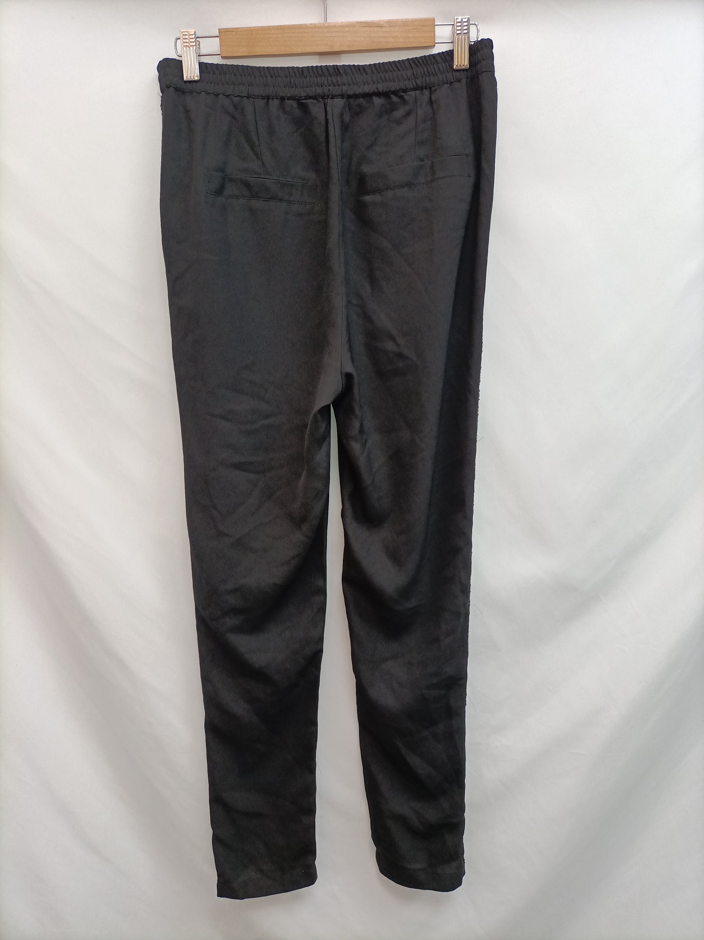 ICHI. pantalón Fluido negro T.s