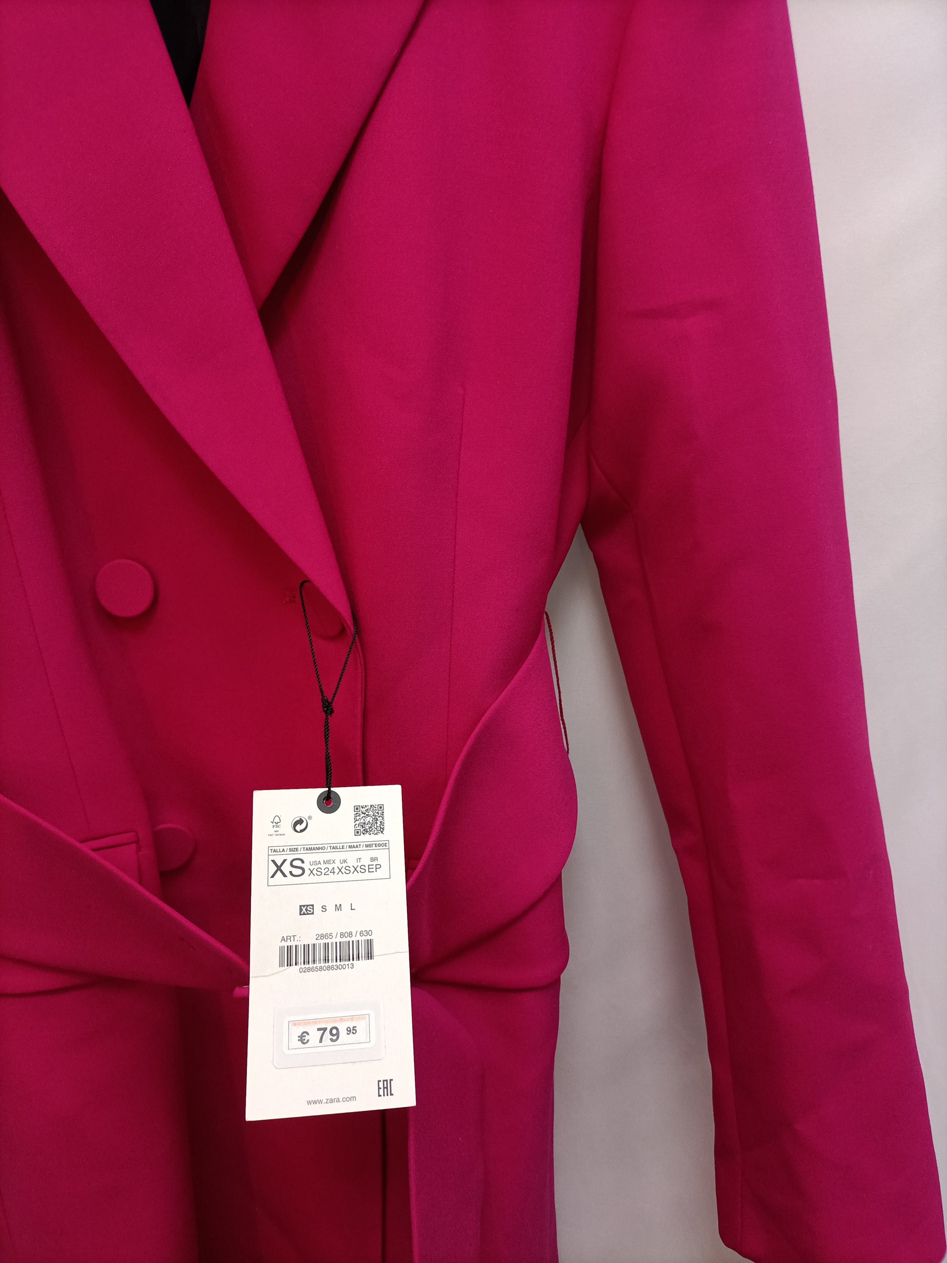 ZARA. Pink blazer/dress T.xs Hibuy market ZARA. Pink blazer/dress T.xs Hibuy market