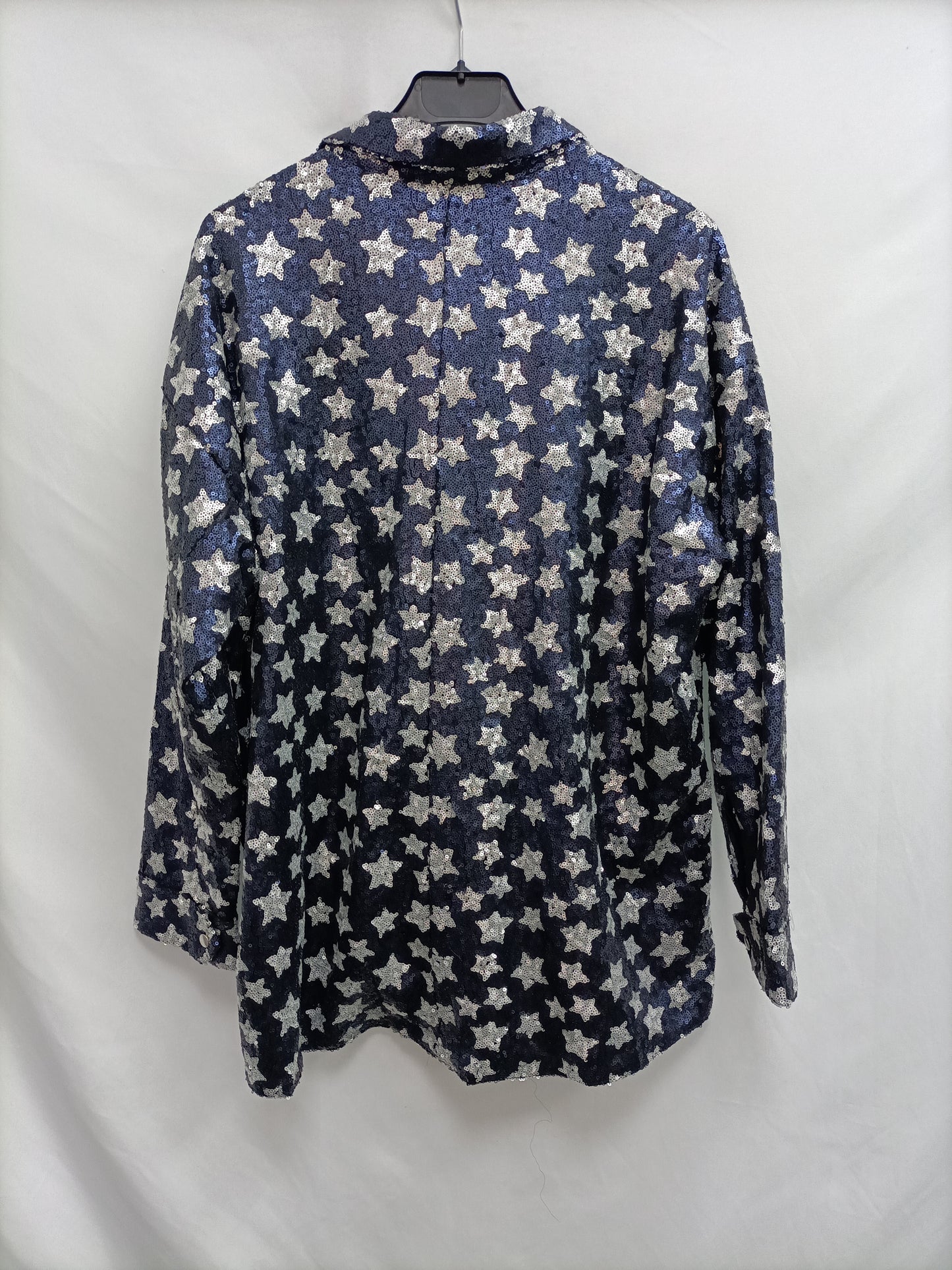 ZARA. Cazadora lentejuelas estrellas T.s