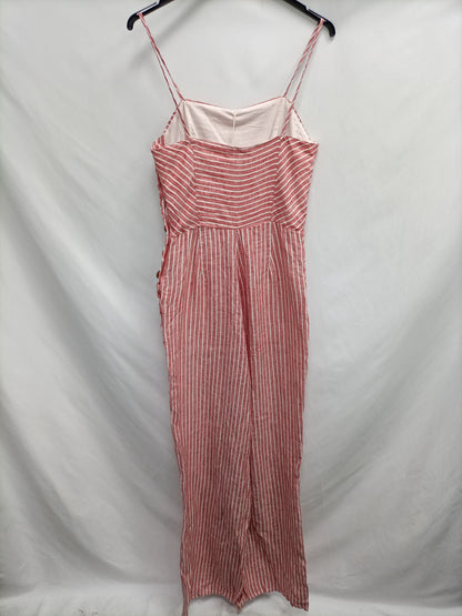 MANGO. Mono fluido lino rayas T.xs