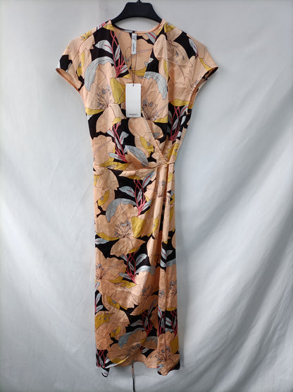 MANGO. Vestido midi flores T.xs