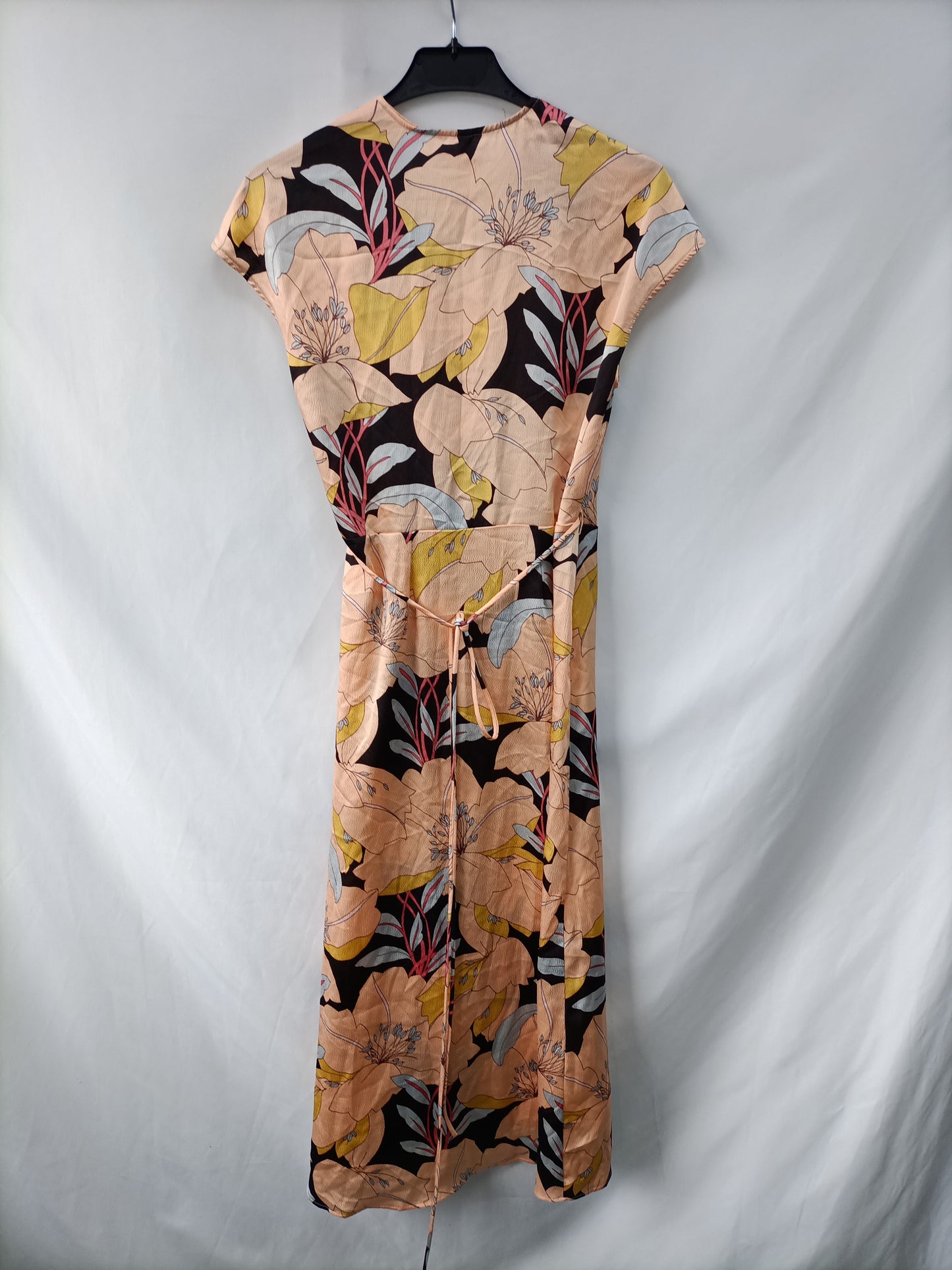 MANGO. Vestido midi flores T.xs