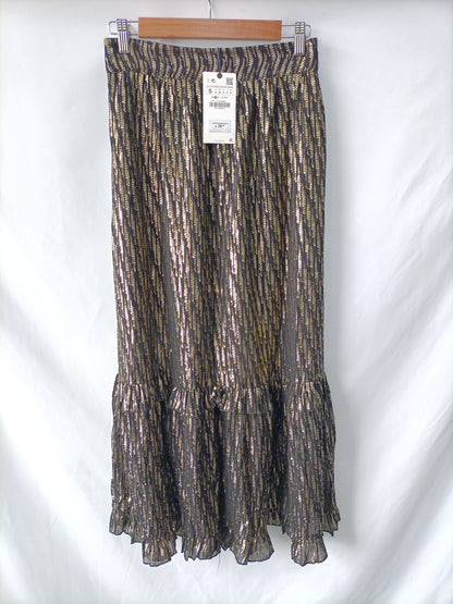 ZARA. Falda midi fiesta  T.s
