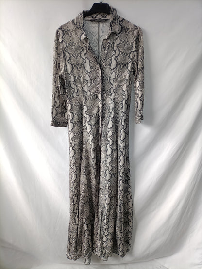 ZARA. Vestido largo animal print   T.xs