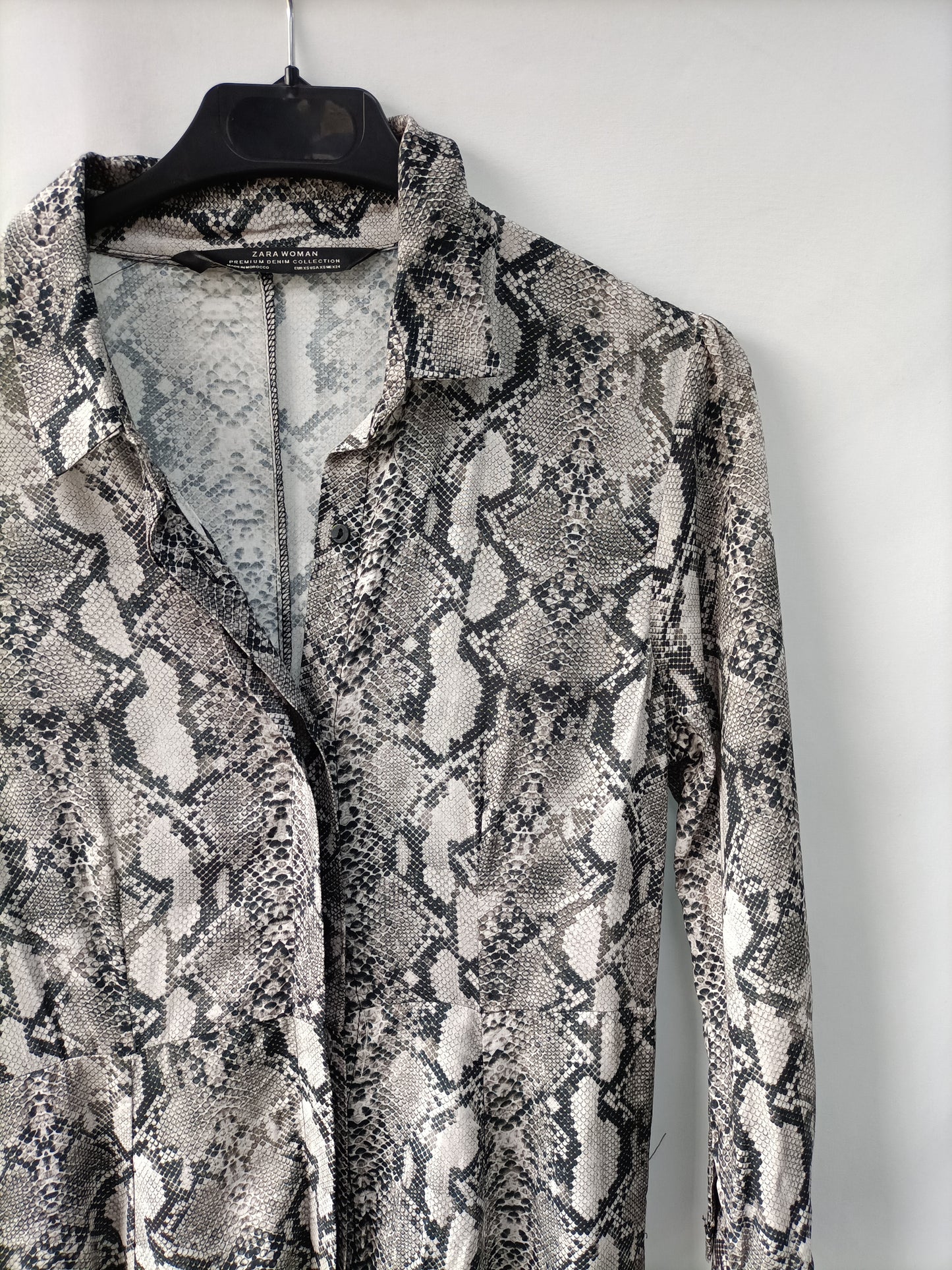 ZARA. Vestido largo animal print   T.xs