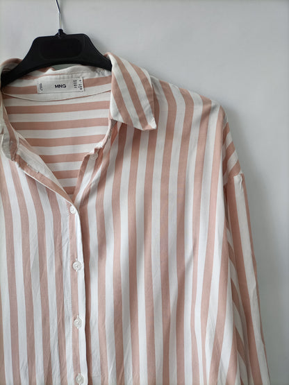 MANGO. Blusa fluida rayas T.xs