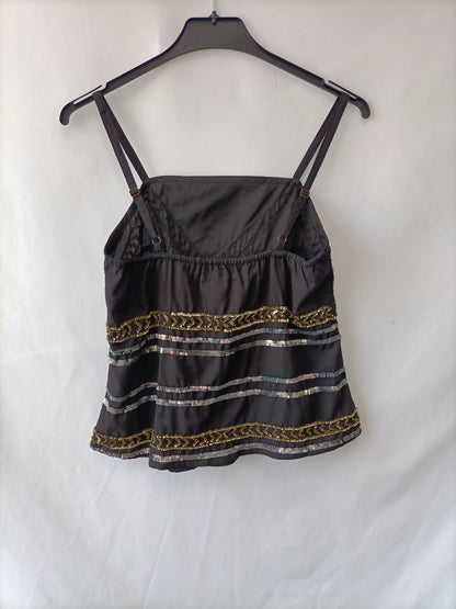 FOREVER21. Black sequin Ts top