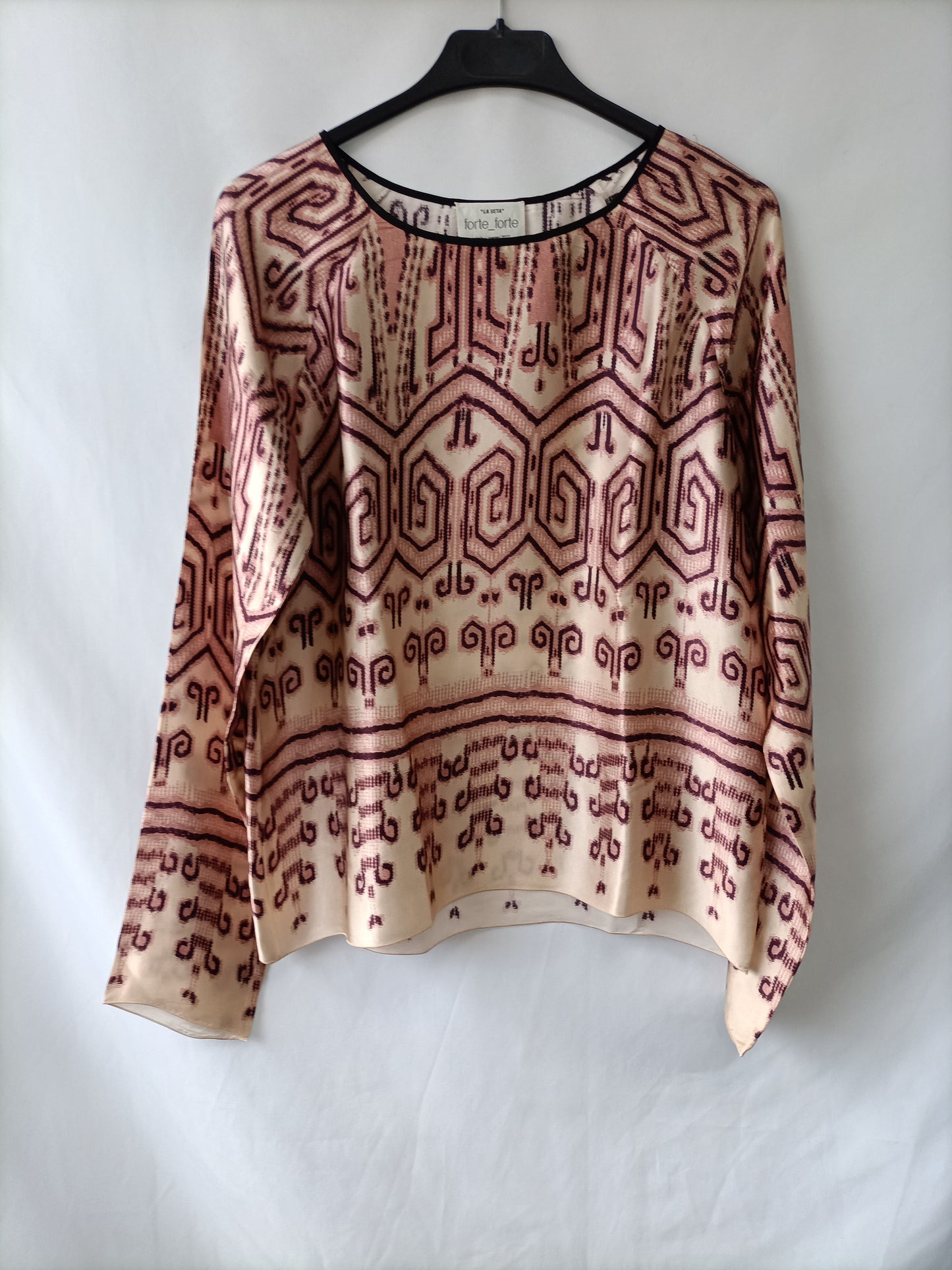 FORTE FORTE. Printed silk blouse T.1(s)