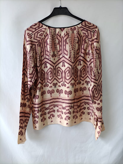 FORTE FORTE. Printed silk blouse T.1(s)