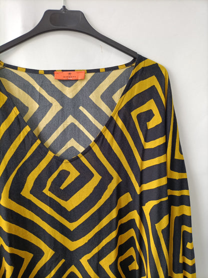 MOSQUITO. Kaftan estampado geométrico TU