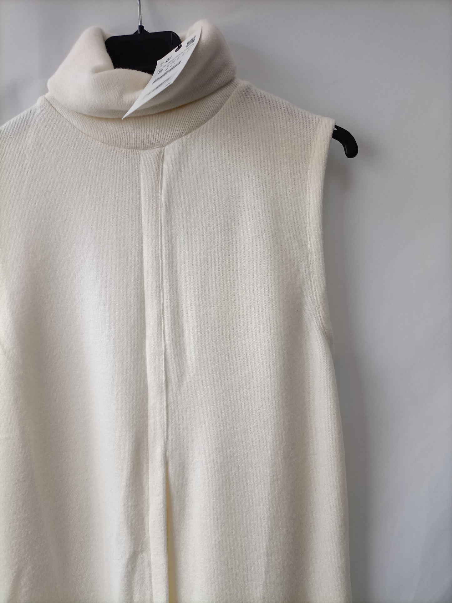 ZARA. Jersey punto blanco T.s