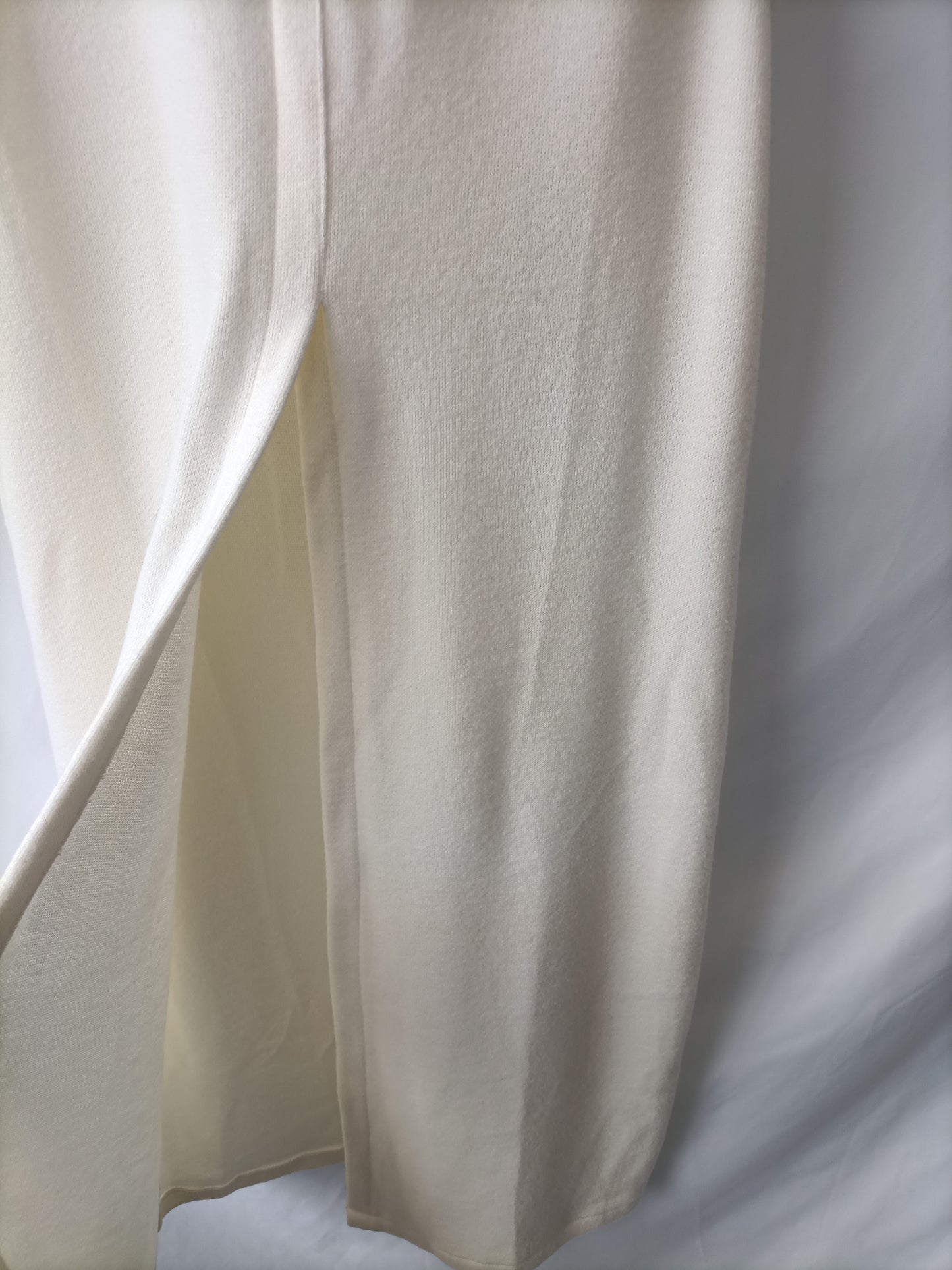 ZARA. Jersey punto blanco T.s