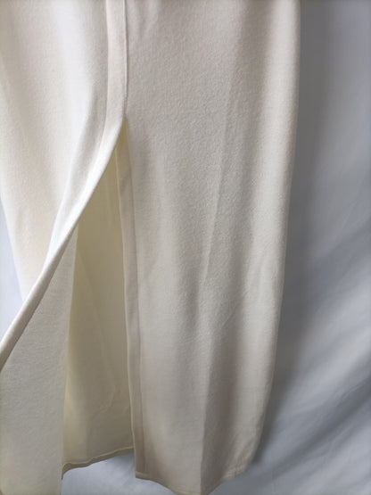 ZARA. Jersey punto blanco T.s