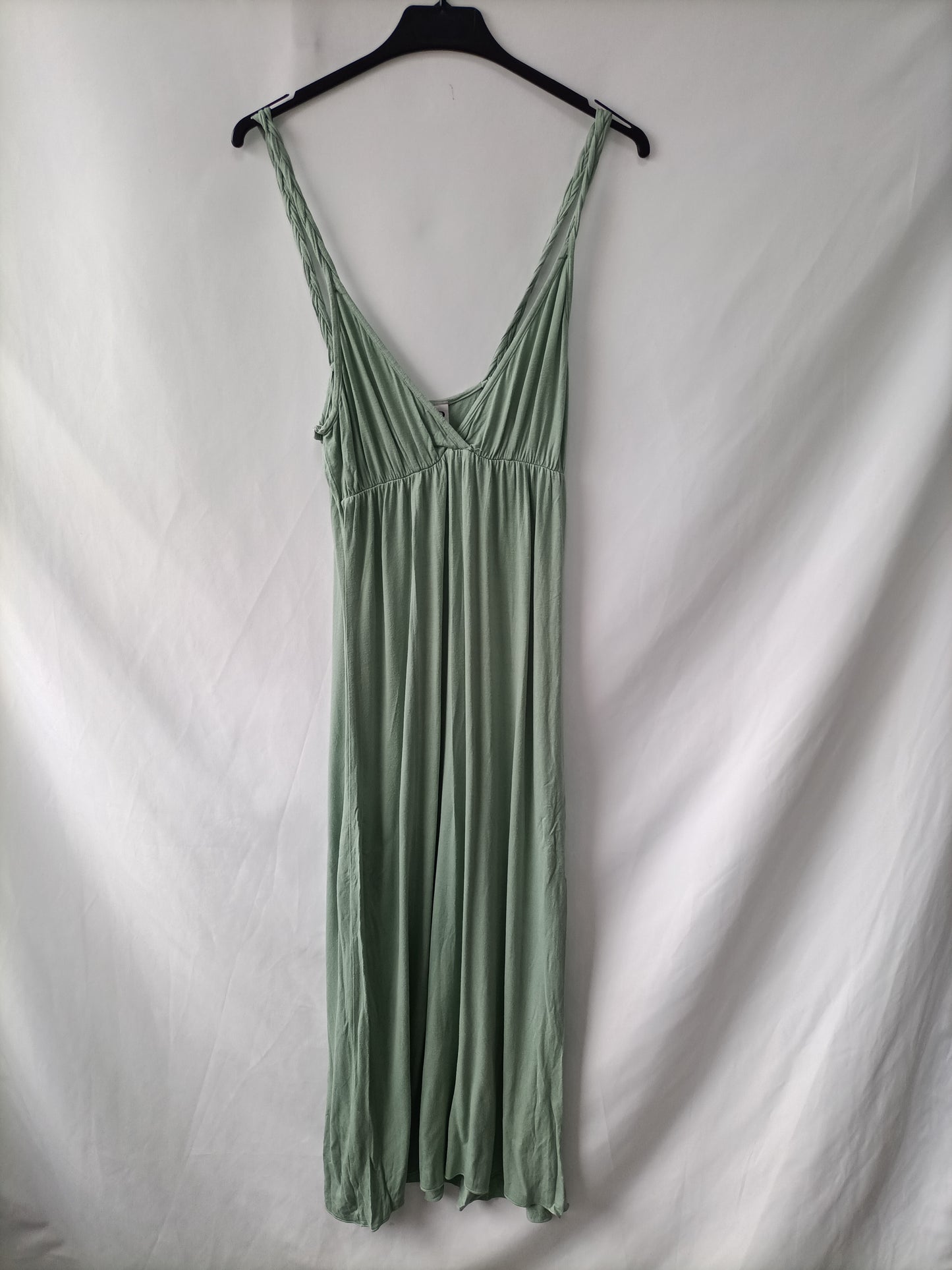 AND&LONDON. Vestido largo verde T.s/m