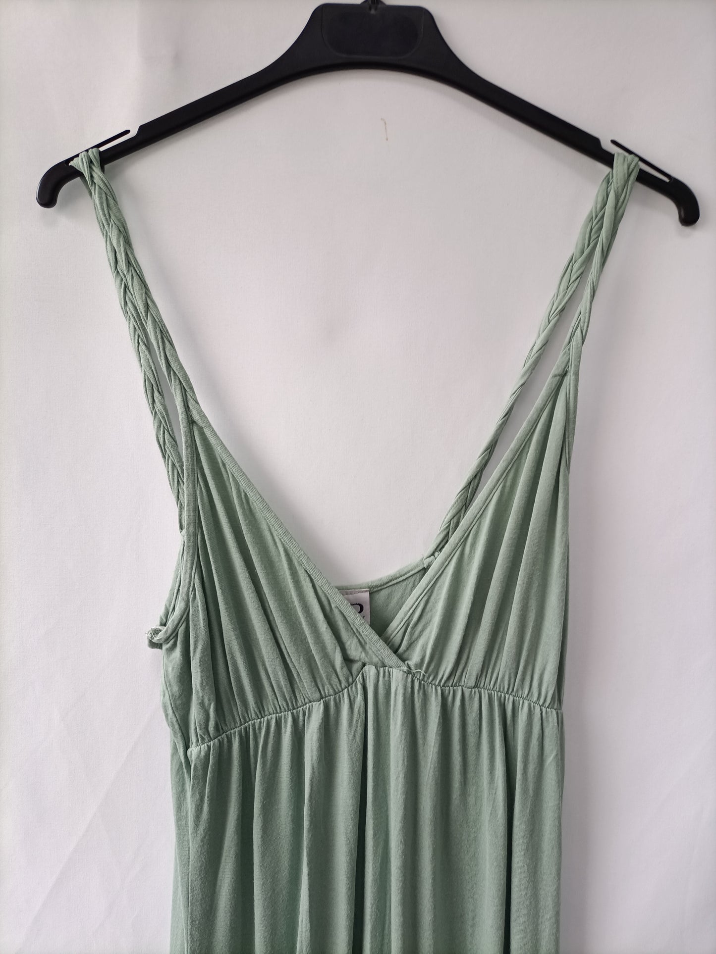 AND&LONDON. Vestido largo verde T.s/m