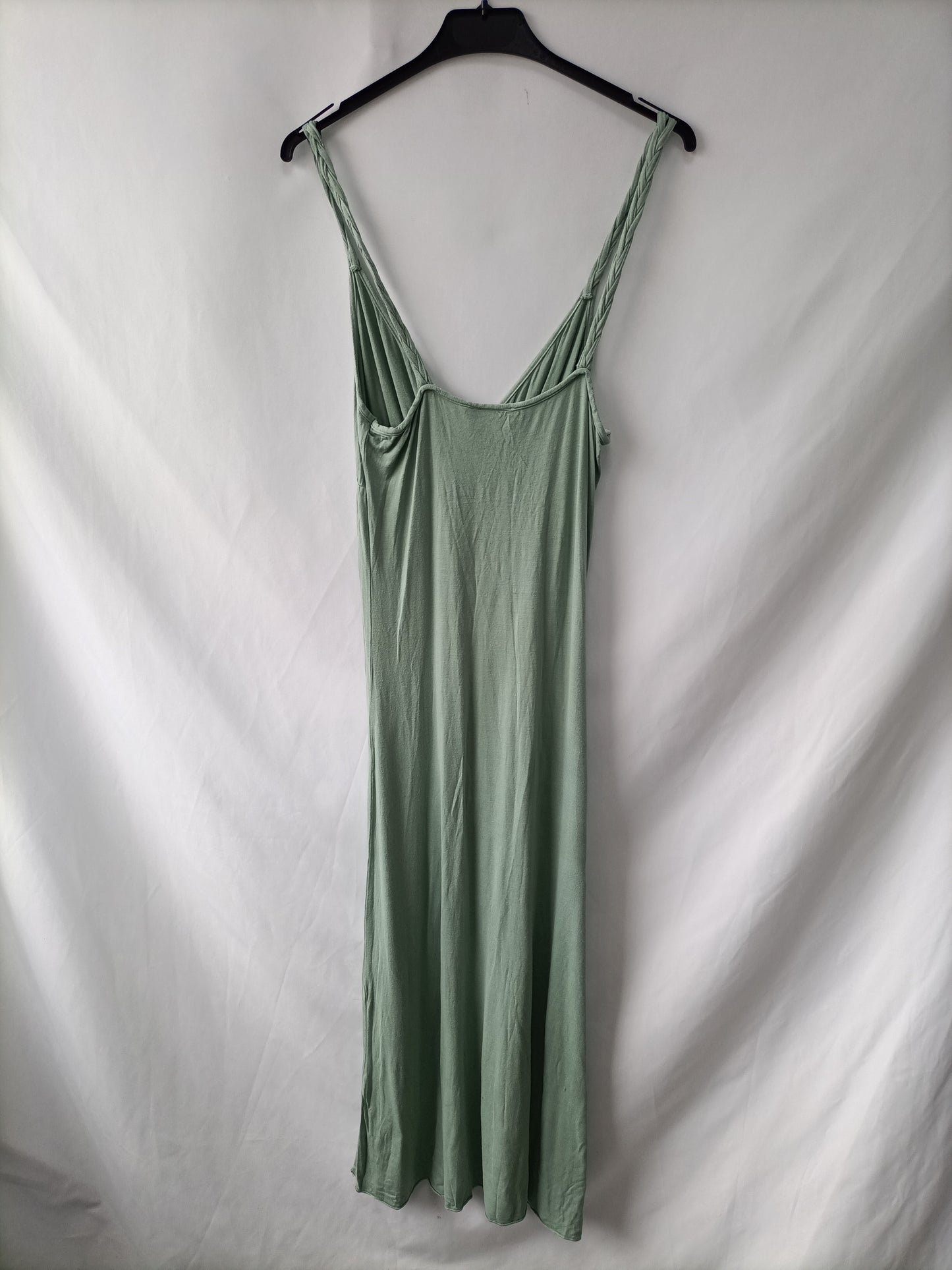 AND&LONDON. Vestido largo verde T.s/m