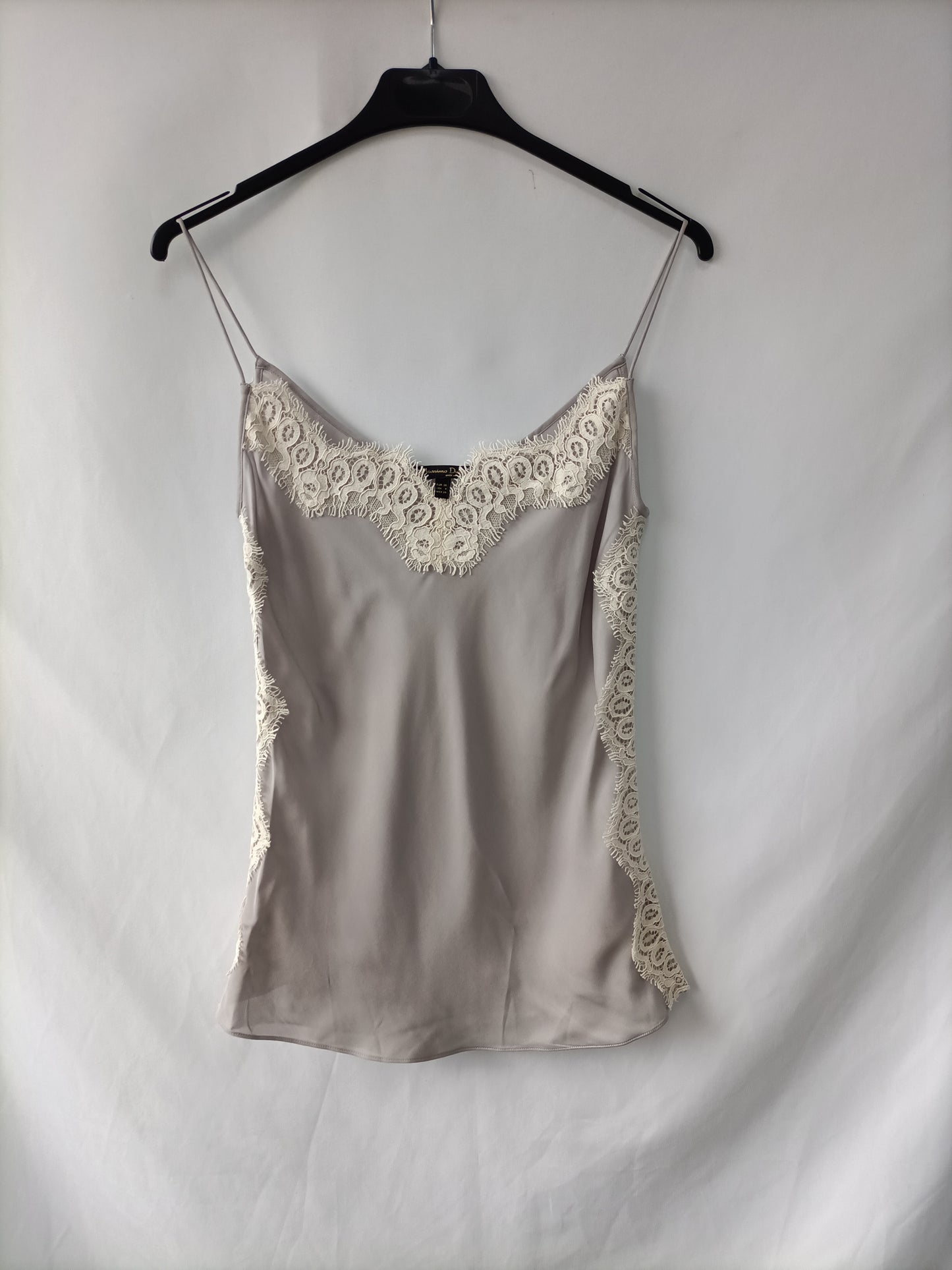 Looks Top Lencero Massimo Dutti MASSIMO Top Lencero Gris – Hibuy
