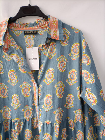 KALAMI. Vestido largo amebas Tu(m/l)