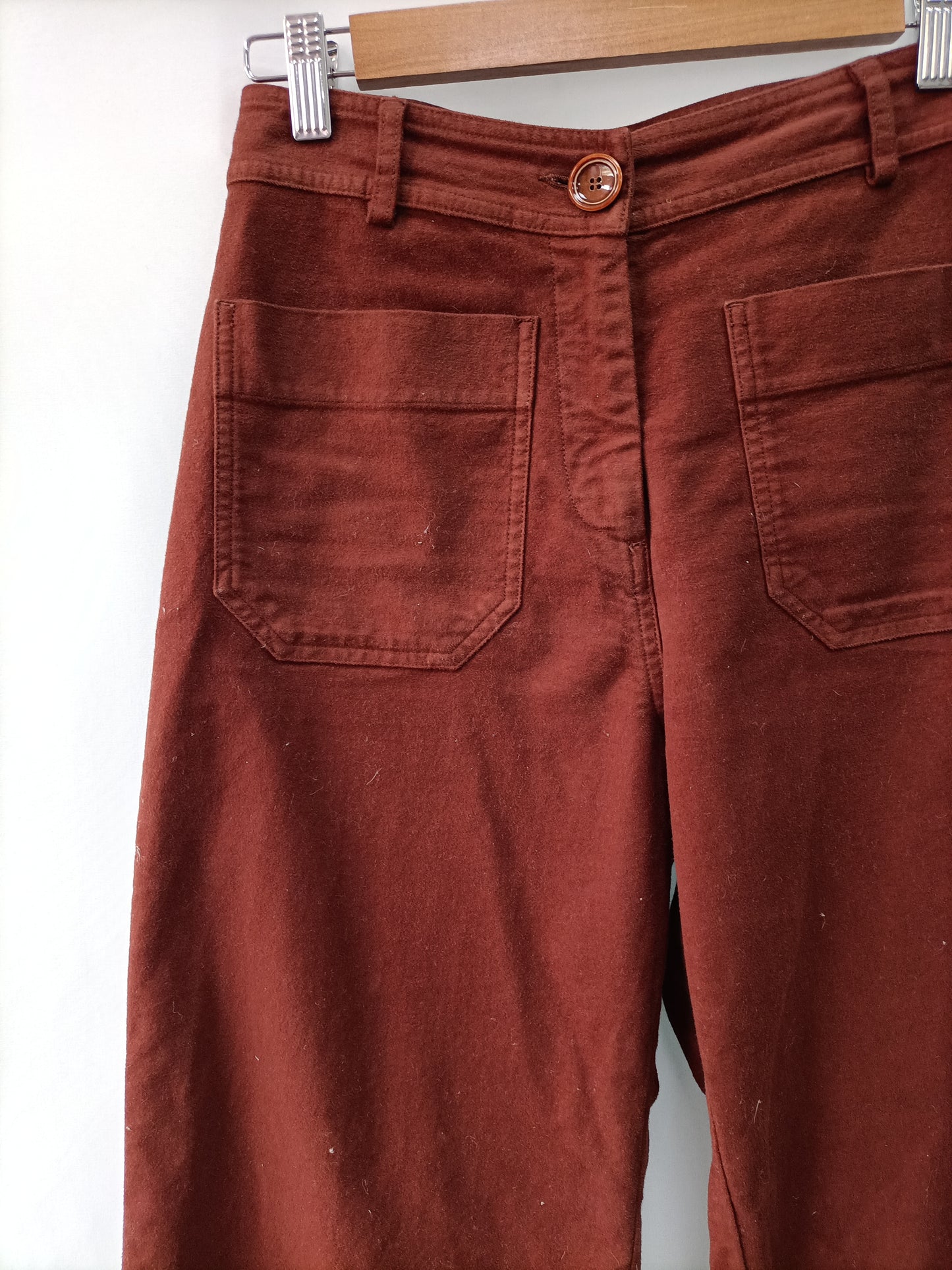 SESSÚN. Pantalón culotte teja T.34