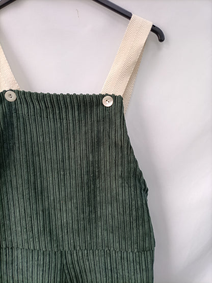 VALENTINA GARI. Green Ts Flowy Dungarees