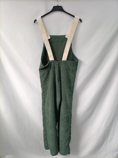 VALENTINA GARI. Green Ts Flowy Dungarees