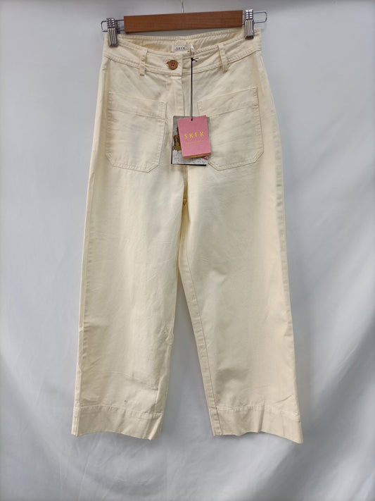 SKFK. Beige culotte trousers size 34
