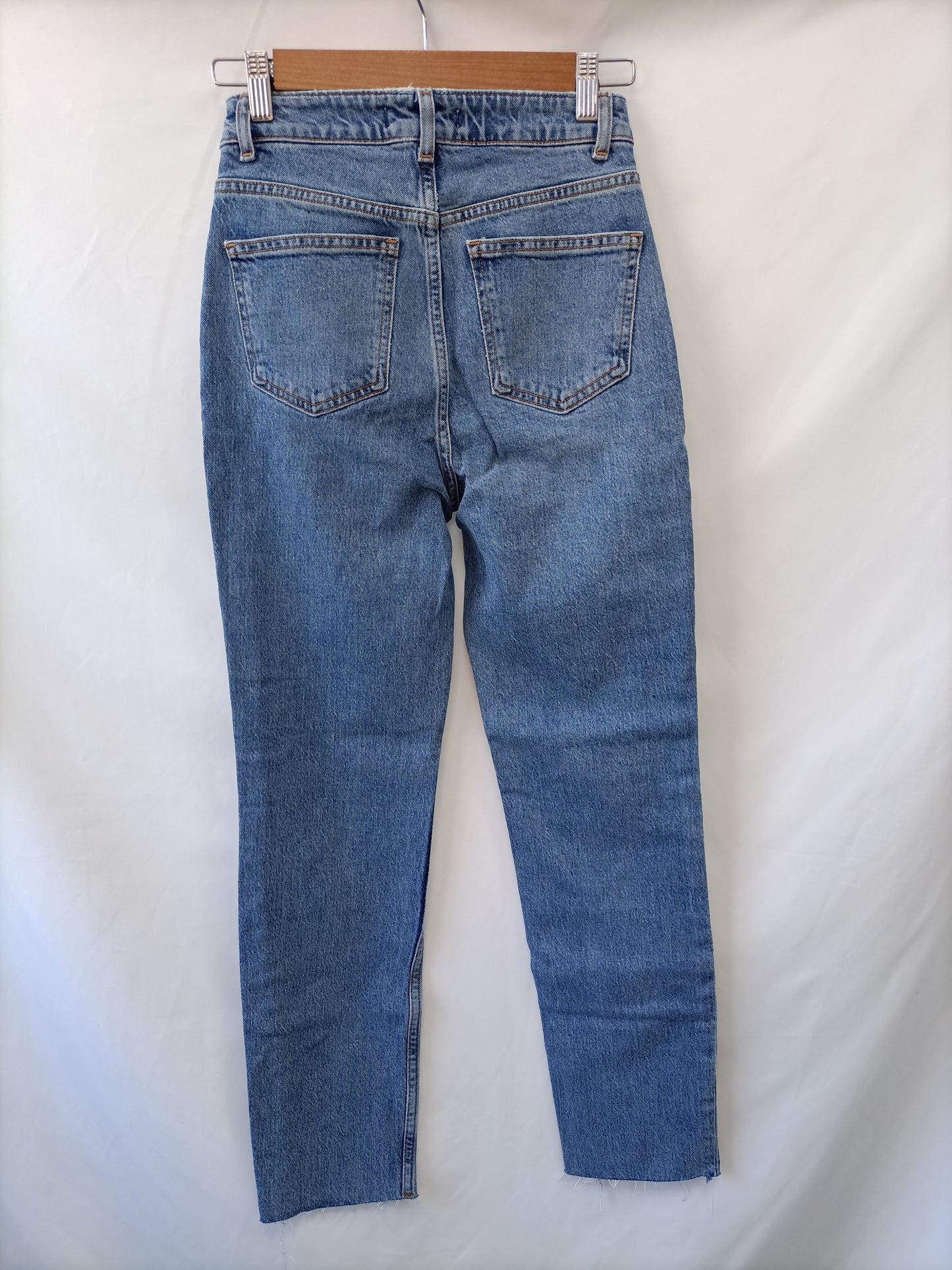 PRIMARK. Straight-leg denim trousers, size 34