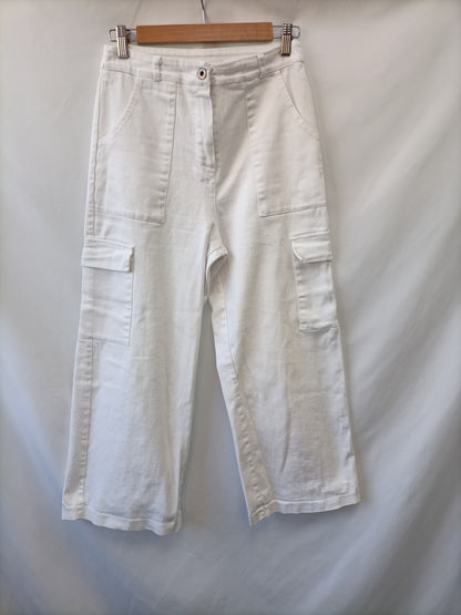 OTRAS. Pantalón culotte blanco T.34