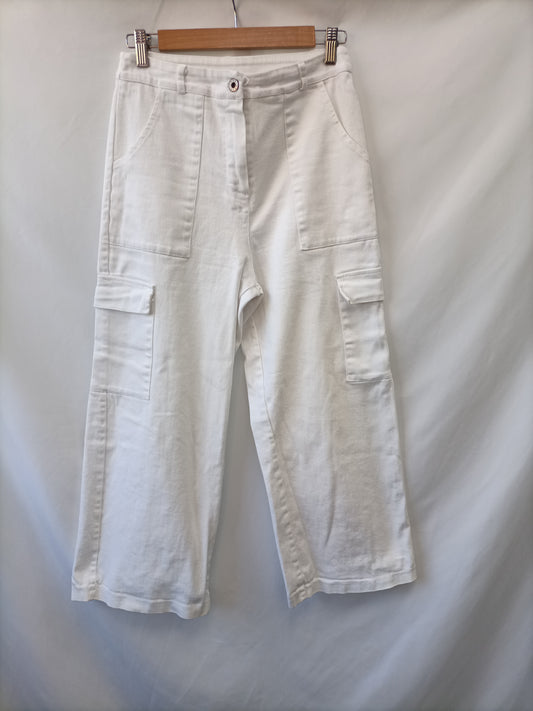 OTRAS. Pantalón culotte blanco T.34