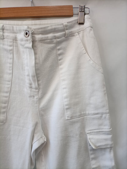 OTRAS. Pantalón culotte blanco T.34