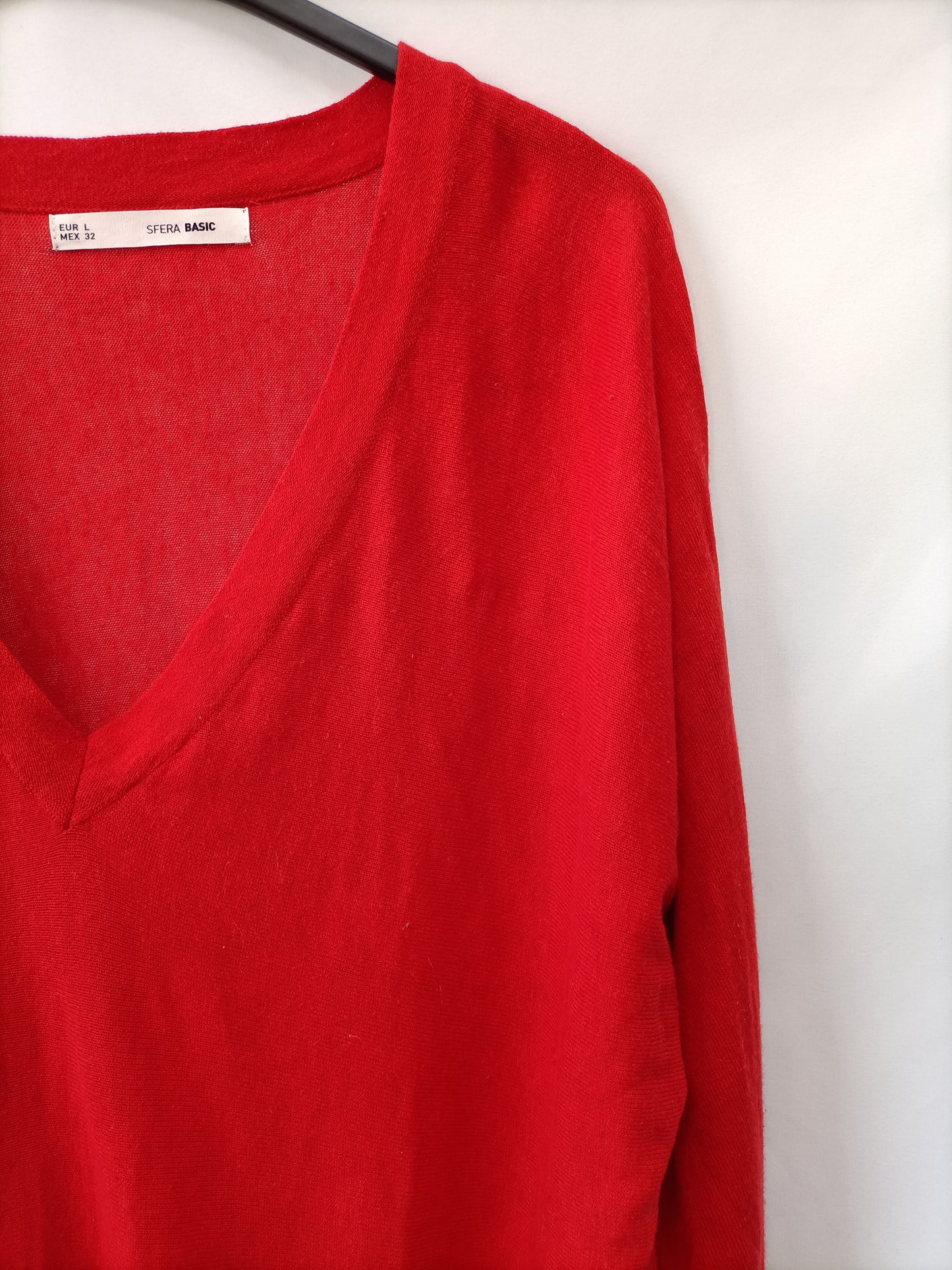 SFERA. Jersey rojo fluido T.l