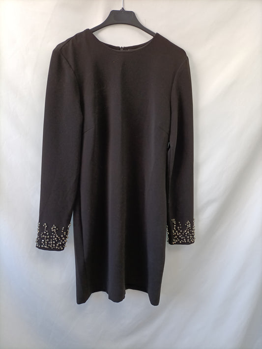 H&amp;M. Black dress with sleeves size 38