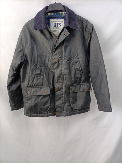 EL CORTE INGLÉS. Abrigos azul impermeable T.10