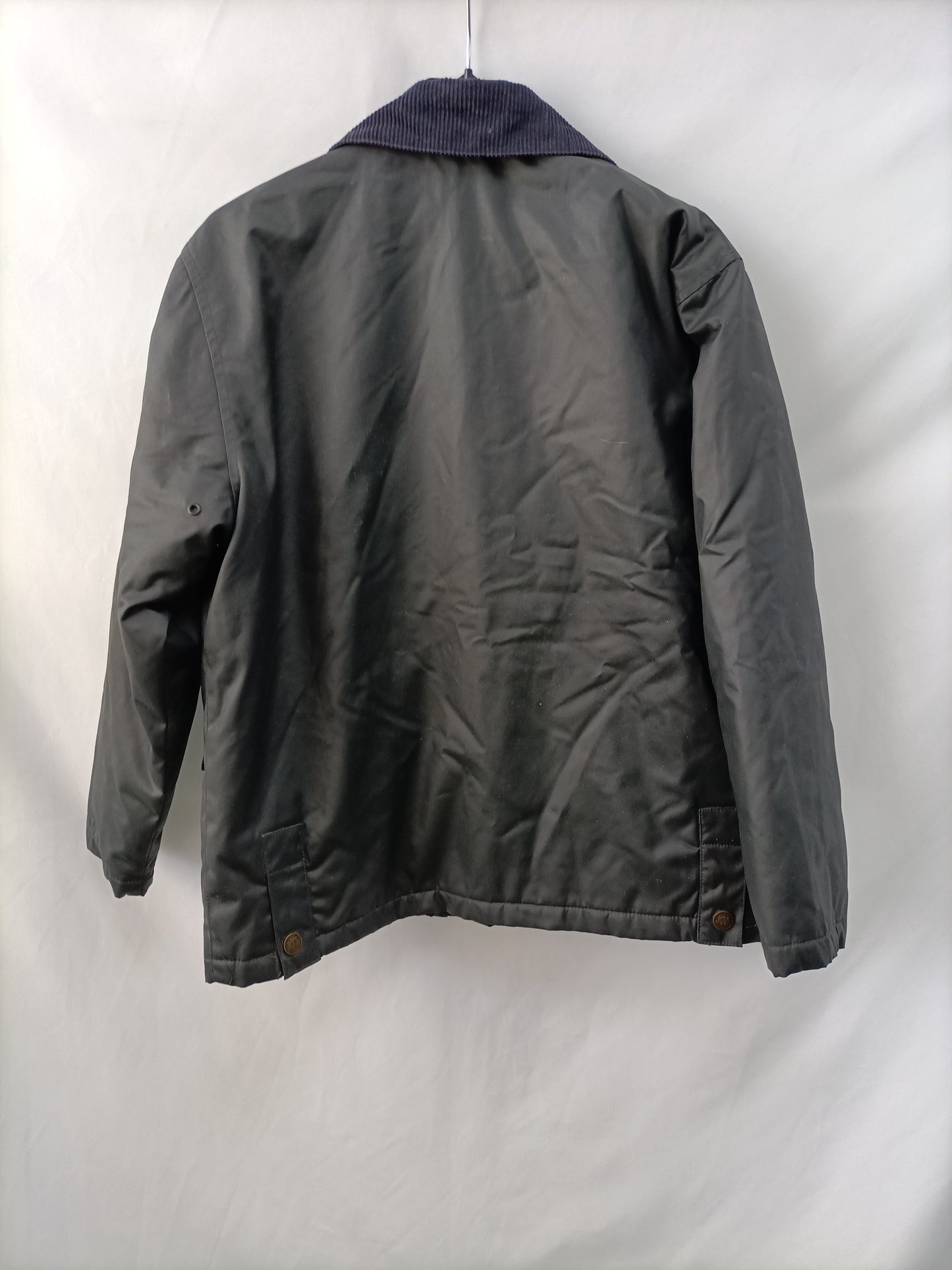 EL CORTE INGLÉS. Abrigos azul impermeable T.10