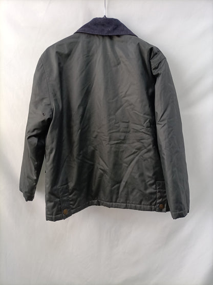 EL CORTE INGLÉS. Abrigos azul impermeable T.10