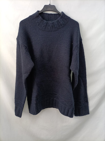 UNIQLO. Jersey largo azul T.m