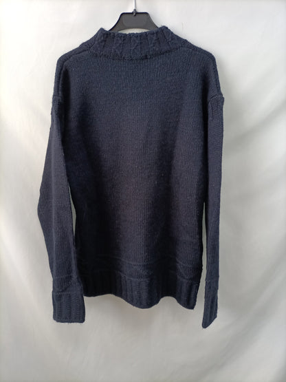 UNIQLO. Jersey largo azul T.m