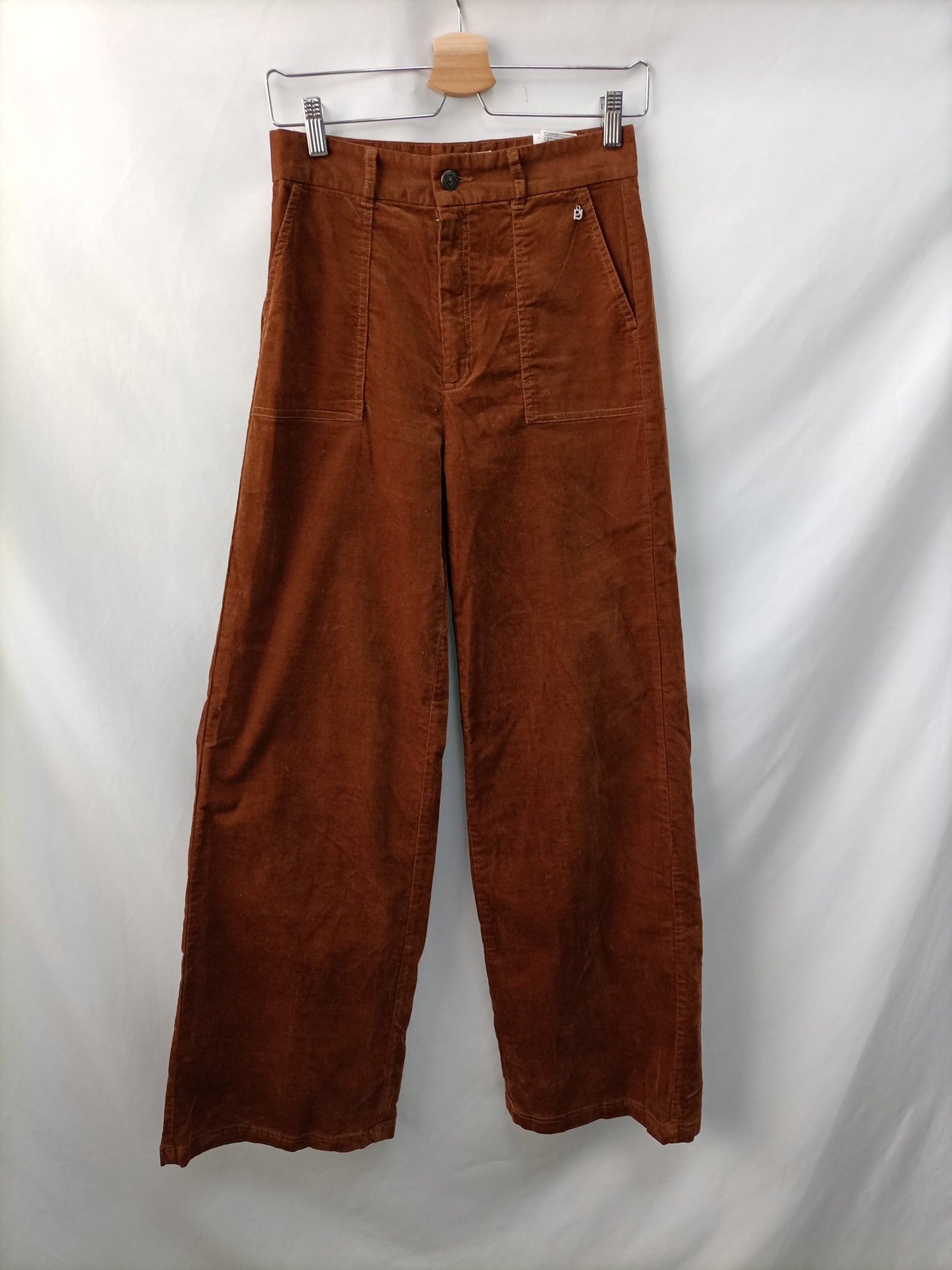 PEPE JEANS. Pantalón ancho pana T.s