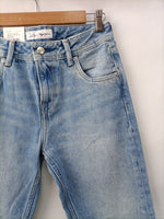 DUA LIPA BY PEPE JEANS. Jeans efectos desgastado T. 34