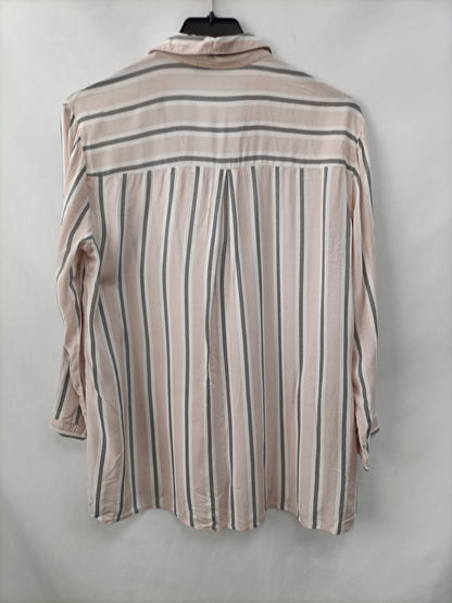 STRADIVARIUS. Camisa rayas fluida T.m