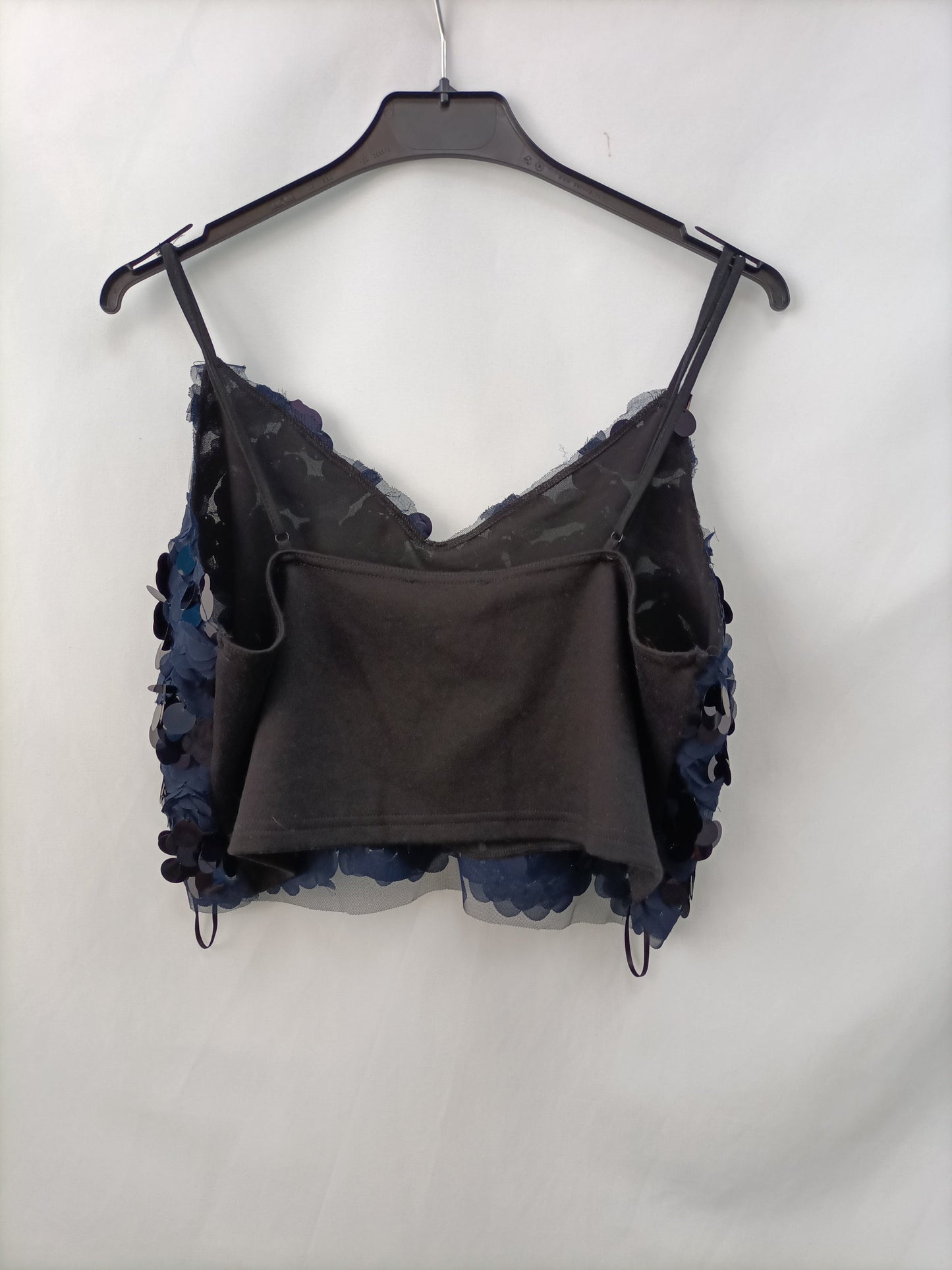 ZARA. Top lentejuelas T.l